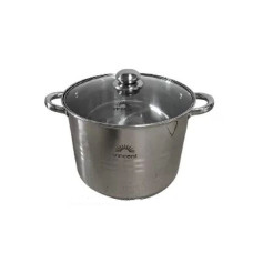 Каструля з нержавіючої сталі з кришкою 11л. (W~1)