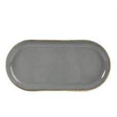 Блюдо овал темно-сіре Dark Grey 30см
