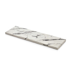 Блюдо меламінове білий мармур Stone Effect 53*16,3